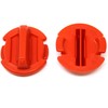 Orange Floor Drain Plug Plugs (4 Pack) for Polaris RZR