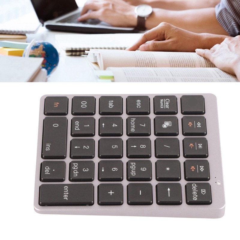 Bluetooth 3.0 Wireless Mechanical Numeric Keypad Notebook Desktop Computer Accessory