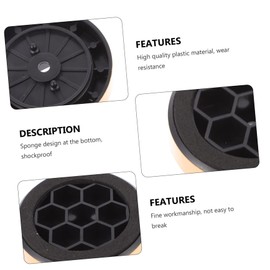 TEHAUX 12pcs Speaker Isolation Feet Pads Plastic Amplifier Foot Base for Improved Sound Clarity Vibration Dampening and Skid Protection Suitable for Amplifiers and Audio Equipment