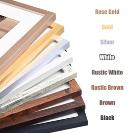 KINLINK 5x5 Picture Frame Brown Set of 1, Wooden Square Photo Frame Matted 4x4 with Plexiglass for 4x4 with Mat or 5x5 without Mat for Table and Wall Display