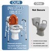 Deewow Deewow 28 inchs Raised Toilet Seat with Handles