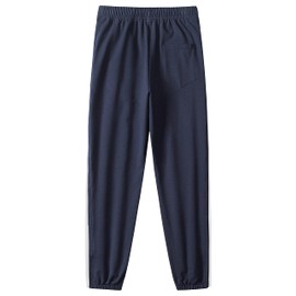 Chrisuno Women's Sweatpants Tear Away Pants Relaxed-Fit Jogger Sweat Pants Workout Joggers Lounge Pants Navy Blue M