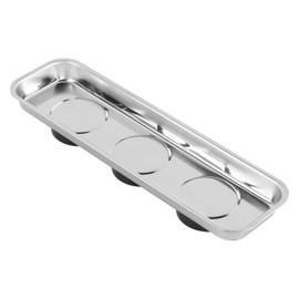 Tiardey 3 Pieces Magnetic Tool Tray 23 x 6 cm Stainless Steel Magnetic Bowl for Holding Tools Screws Drills Nails with Strong Magnet for Garage Workshop DIY Projects