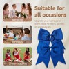 CLINTT 4Pcs Cheer Bows, Suitable for Women, Girls and Children,