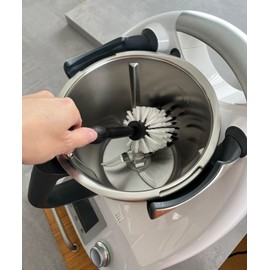 MAAJ 3 x Universal Brush Black Mixing Pots, Compatible with Thermomix, Made in Germany