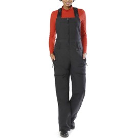 SkiGear Women's Insulated Recycled Stretch Traverse Bib Overall, Black, X-Large