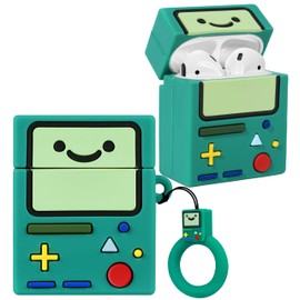 Boaretiu for AirPods 2/1 Case - Cute Kawaii with Keychain for AirPods Case Cover Funny 3D Soft Silicone Fun Cool for Girls Women Teens Boys for Airpods 2nd & 1st, Green Game