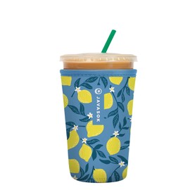 Sok It JavaSok Iced Coffee & Cold Soda Insulated Neoprene Cup Sleeve (Main Squeeze, Medium: 22-28oz)