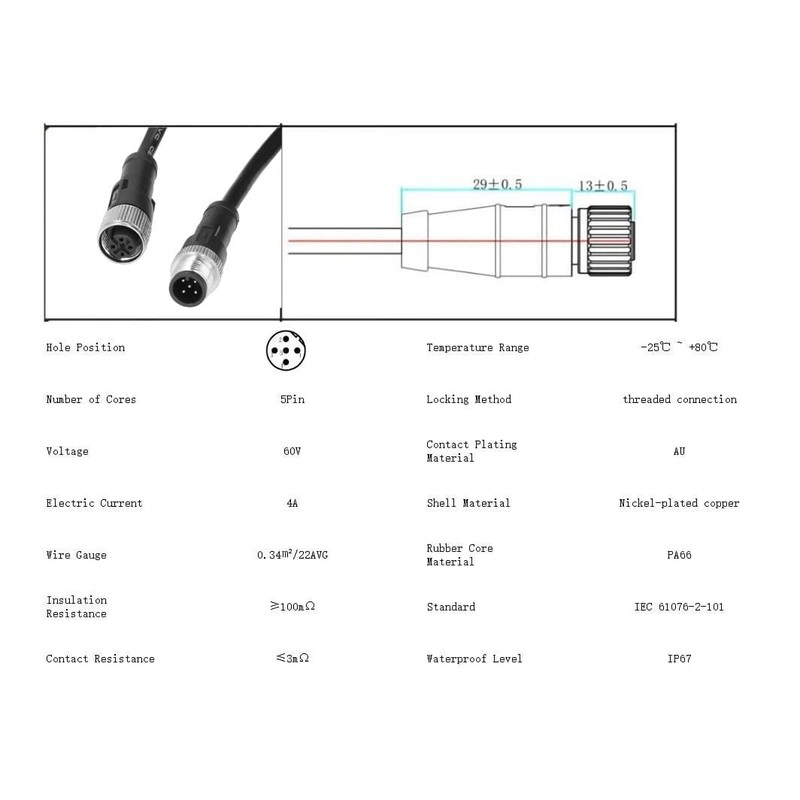 NMEA 2000 Backbone Cable 0.5 m - 4 m ABS