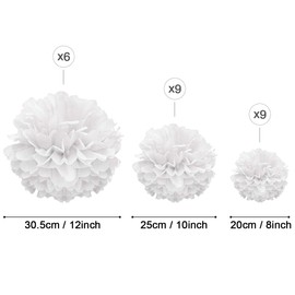 Wearxi Wedding Decoration Vintage, White