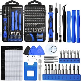 Juego de Desarmadores, 138 en 1 Kit de Herramientas de Reparacin, Destornilladores de Precision Extrable Profesional Magntica para PC, Celulares,...  