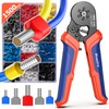 Dual Bootlace Ferrule Crimping Tool, 0.25-6mm² Hexagonal Crimping Tools, Preciva
