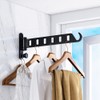 ZUIMENG Wall Clothes Rack, Foldable, 180° Rotating Clothes Hook, Clothes