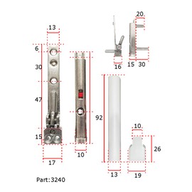 Fuhr Tilt Turn Window Bottom Hinge Pack and Covers