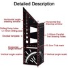 Aweohtle 3D Mitre Angle Mitre Aluminium Alloy Angle Rule Woodworking