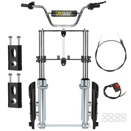 CILOYU Mini Bike Front Forks Suspension Kit Replacement for Monster Mega Moto MMB80 MMB105 Motovox MBX10 MBX11 GMB100 Coleman CT100U Baja DB30 TrailMaster Storm 200 Parts 7/8 22mm Handlebar Risers