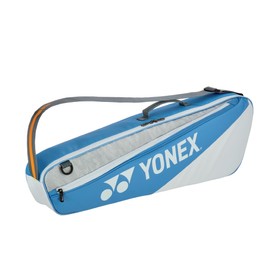 YONEX Club Racquet Bag with YKK Zippers - Durable Lightweight Badminton and Tennis Bag for Up to 3 Racquets, Grayish Blue
