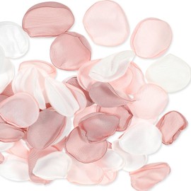 Classicseali 200pcs Rose Petals Silk Rose Petals,Roses Petal for Wedding,Flower Petal for Decoration, for Aisle Centerpieces Romantic Night Decoration, 3 Colors