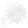 ZEACCT Pack of 100 Mini Gutter Hooks, Plastic Fairy Lights