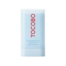 TOCOBO [TOCOBO] Barra solar suave de algodón SPF50+ PA+++ 0.67 onzas / 0.67 oz | Ingredientes naturales, antisebo, sensación mate suave | EWG Green + 