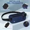 2PCS Cinturón de Viaje Antirrobo con Protección RFID,Soporte para Pasaporte,