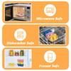 Msiud 3 Packs Silicone Snack Containers with Lids, Leakproof Box