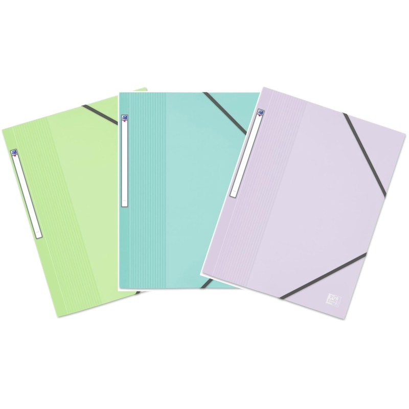 OXFORD School Life 3 Pocket A4 File Folder with Elasticated