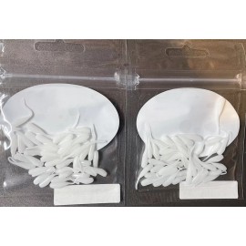 Northeast Custom Baits 80-1” mini shad mousie ice fishing soft plastic crappie Panfish fry shad White