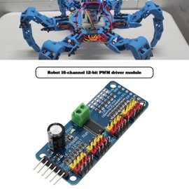SING F LTD 2pcs PCA9685 16 Channel 12 Bit PWM Servo Driver Board IIC Interface Compatible with Raspberry Pi Robot Servomotor Treiber Modul
