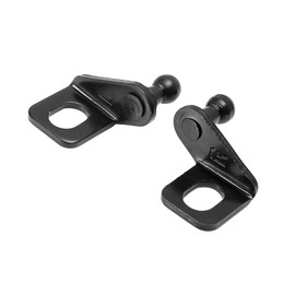 ACROPIX 42x35x21mm10mm Car Ball Studs Mounting Brackets Black for Gas Struts Shocks - Pack of 2 Black