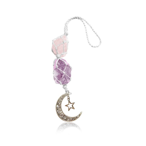 Moioee Car Hanging Charm Pendant Dangling Moon, Car Charm Dangling