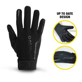 Optimum Waterproof Thermal Liner Velocity Gloves | Cushioned, Breathable, Warm Padded | Enhanced Grip for Rugby, Football, Cycling | Multi Color Senior & Junior Sizes