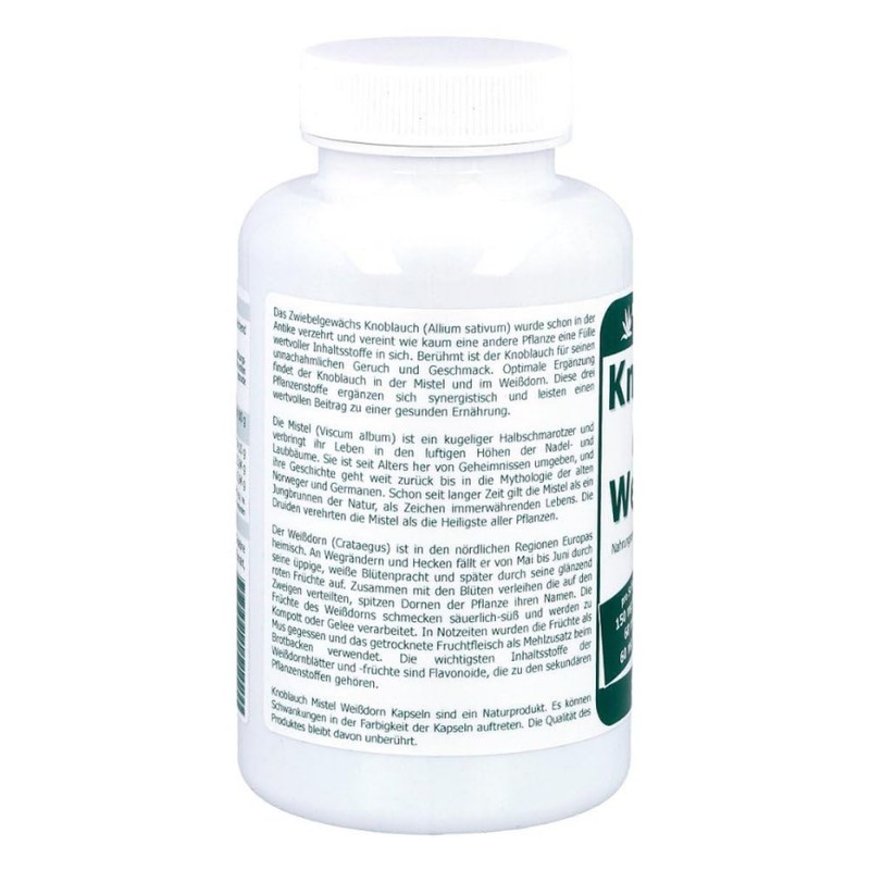 Garlic Mistletoe Hawthorn Capsules Pack of 120