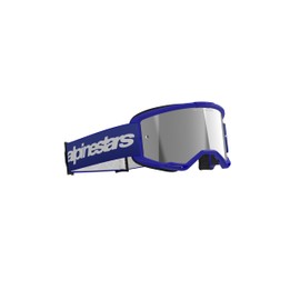 Alpinestars Vision 3 MX ATV MTB Off Road Goggle (Blue - Mirror Silver Lens)