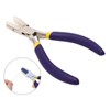 Flat Nose Pliers Blue Handle Double Spring Structure Carbon Steel