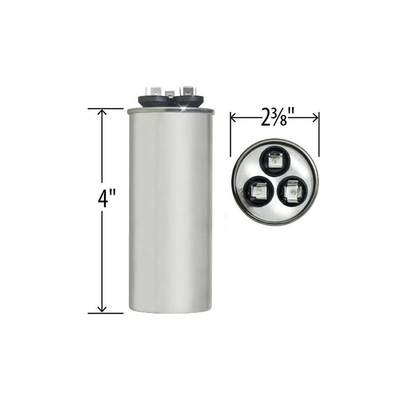PowerWell Dual Run Capacitor 45 5 Uf 440 Volt Ac