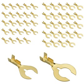 COOLBOTANG Mulberry Terminals, Φ0.2 inch (6 mm) and Φ0.3 inches (8 mm), Set of 50, C-Type Terminals, Stag Terminals, Bare Crimp Terminals, Wires, 0.5-2.0sq, Ground Terminals, Terminal Terminals,
