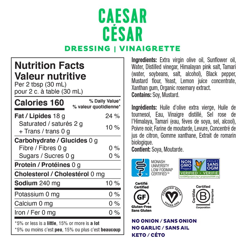 Fody Gut-Friendly Dressing 236mL, Garden Herb