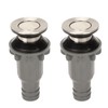 2 Pcs Bathroom Sink Stopper Stainless Steel Wash Basin Drain