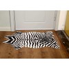 (Zebra-3.6x2.3 Ft) - MustHome cute faux Zebra Print Rug 1.1m