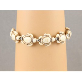 Turtle bracelet Cream Off White color turtle charm bead pendants tortoise surfer R-2903