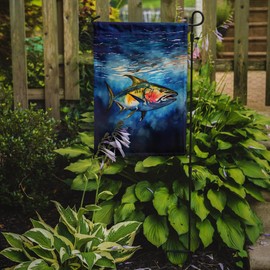 Caroline's Treasures Yellowfin Tuna Garden Flag Mailbox Flag Decorative Yard Flag Banner Outside Patio Artwork Yard Flower Beds, Garden Size, Multicolor