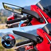 Motorcycle Wing Mirrors for Sportbike Rearview Visibility – Foldable Aerodynamic-Style