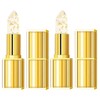Transferproof Color Changing Lipstick, Gold Crystal PH Lip Stick, Moisturizing