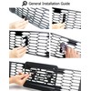 iJDMTOY No Drill Front Grille Mesh Mount License Plate Relocator