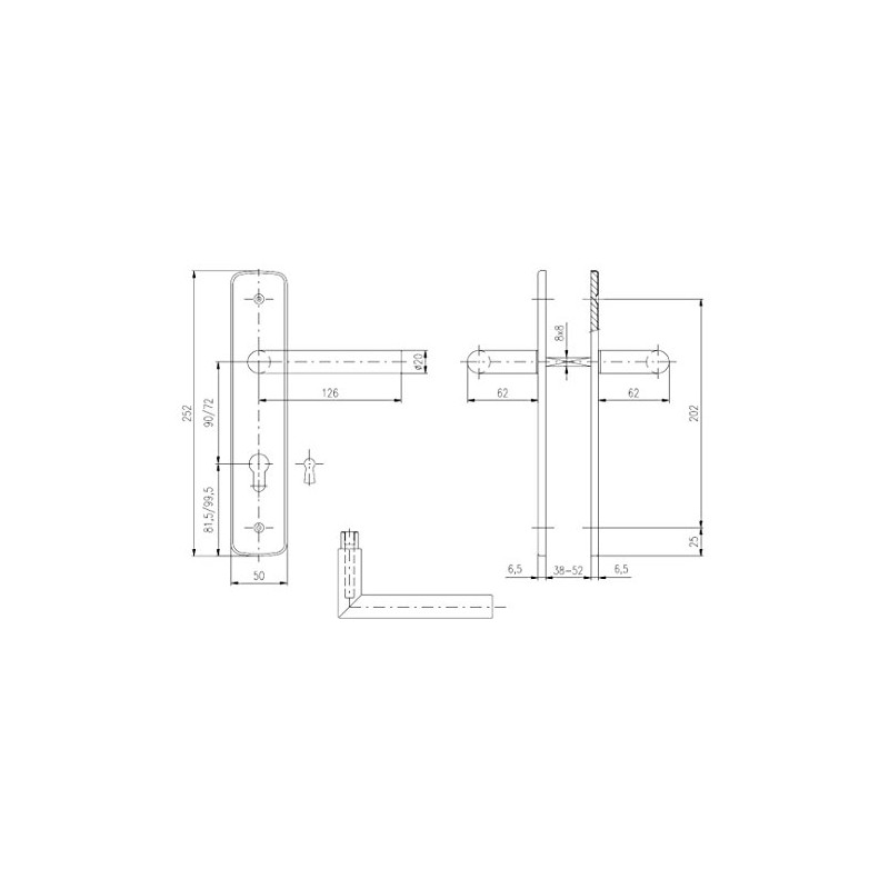 ROSTEX REMONT Stainless Steel Renovation Fitting with Handle Vigo /