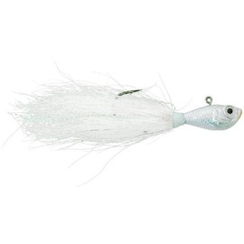 SPRO SBTJW-8 Bucktail Jig White, 8 oz.