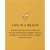 OBSUN Golden Shark Tooth Necklace Beach Necklace for Women Teens