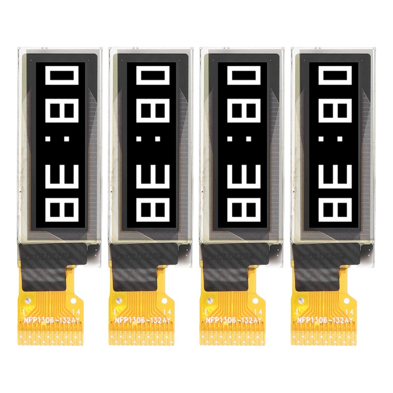 4PCS 14PIN 0.91in Display Module with IIC Interface 128x32 Organic
