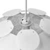 kwmobile DIY Puzzle Lampshade Flower Design Set with Ceiling Mounting
